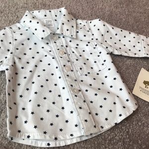 NWT Tucker + Tate star print oxford